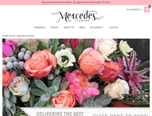 Tablet Screenshot of mercedesflowers.com